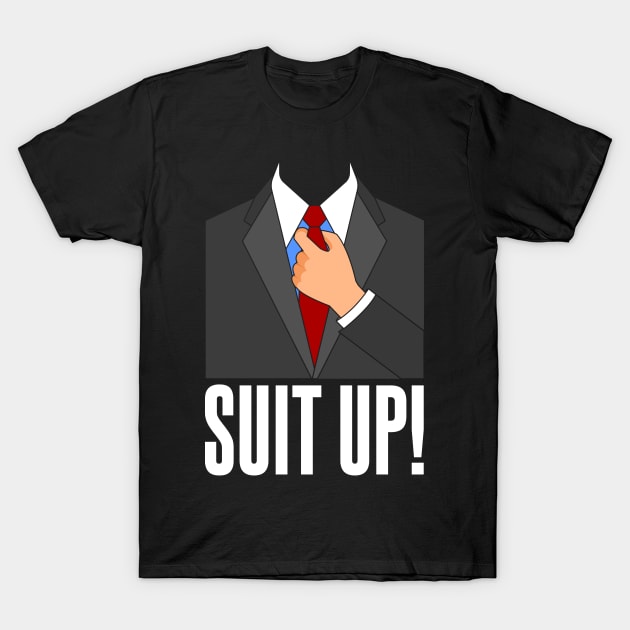 Barney Stinson Suit Up T-Shirt by Meta Cortex